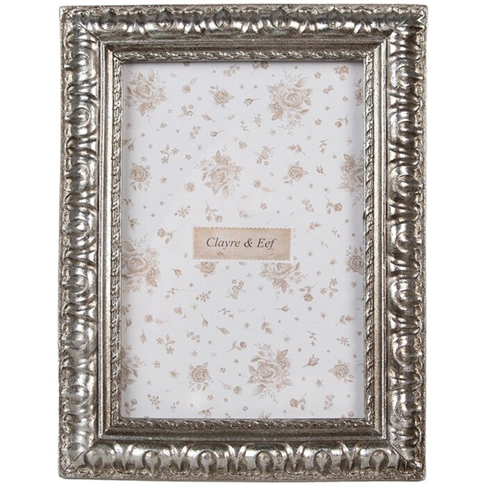 Cornice per quadri Clayre & Eef 10x15 cm Argento Design boemo
