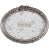Clayre & Eef 2F1175 Portafoto ovale color argento 18x3x13 cm / 15x10 cm
