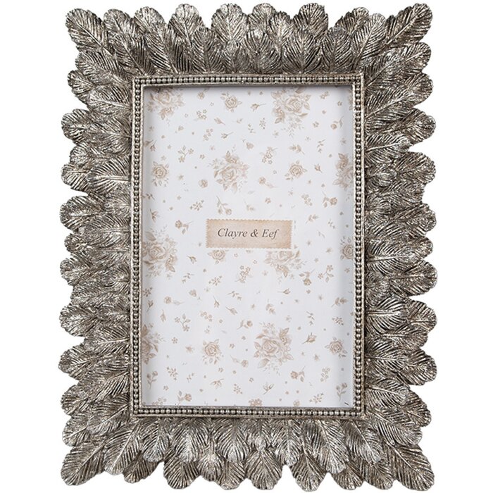 Clayre & Eef 2F1180 Cornice fotografica argento 17x2x22 cm per foto 10x15 cm