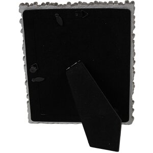 Clayre & Eef 2F1183 Cornice per foto color argento 18x2x23 cm Design floreale retrò