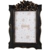 Clayre & Eef 2F1185 Cornice portafoto nera antica 15x3x22 cm per foto 10x15 cm