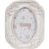 Clayre & Eef 2F1187 Portafoto Bianco 10x2x12 cm 6x9 cm Shabby Chic