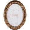 Clayre & Eef 2F1191 Cornice ovale oro 17x2x21 cm 13x18 cm