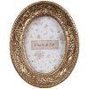 Clayre & Eef 2F1193 Cornice per foto ovale color oro 11x3x14 cm Stile barocco