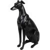 Clayre & Eef 6PR5069 Figurina decorativa cane nero 20x10x30 cm Poliresina