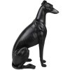 Clayre & Eef 6PR5069 Figurina decorativa cane nero 20x10x30 cm Poliresina