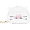 Juleeze JZWA0209 Portafoglio 12x2x9 cm motivo gatto bianco con cuore e portachiavi