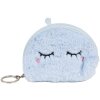 Juleeze JZWA0211 portafoglio 12x2x14 cm blu con motivo di volti e portachiavi