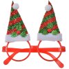 Clayre & Eef 65669 Bicchieri con cappelli natalizi in plastica 13x3x15 cm