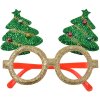 Bicchieri di Natale Clayre & Eef Abeti doro 13x3x11 cm