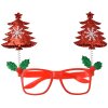 Bicchieri di Natale Clayre & Eef Rosso con alberi 19x3x15 cm