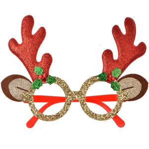 Clayre & Eef 65676 Bicchieri con corna rosso oro...