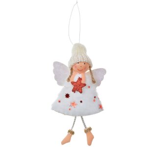 Clayre & Eef 65680W Decorazione Appendino Angelo...