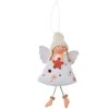 Clayre & Eef 65680W Decorazione Appendino Angelo 8x3x15 cm Bianco
