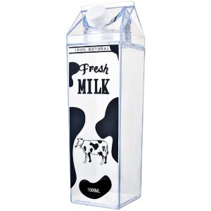 Clayre & Eef 65707 Bottiglia per bere 1000 ml 8x8x26 cm