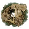 Corona di Natale Clayre & Eef Verde Oro Ø 30x7 cm Decorazione in plastica