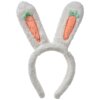 Archetto per capelli Clayre & Eef con orecchie bianco arancio 13x4x28 cm