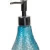 Clayre & Eef 6GL4900BL Dispenser per sapone in vetro blu Ø 9x19 cm 400 ml