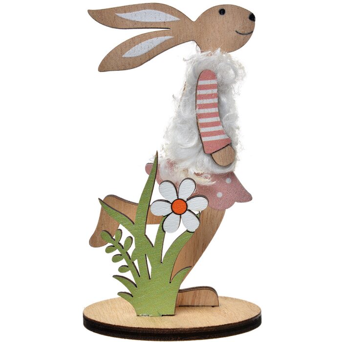 Clayre & Eef 65635 Decorazione Coniglio 6x4x12 cm