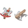 Clayre & Eef 65637 Morsetto con cavallo a dondolo set 6 4x1x4 cm