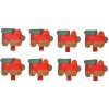 Clayre & Eef 65638 Morsetto con set di locomotive 8 4x1x3 cm