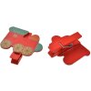 Clayre & Eef 65638 Morsetto con set di locomotive 8 4x1x3 cm