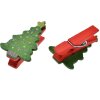 Clayre & Eef 65639 Morsetto con albero di Natale set 8 2x1x4 cm