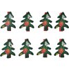 Clayre & Eef 65640 Morsetto con albero di Natale set 8 3x1x4 cm