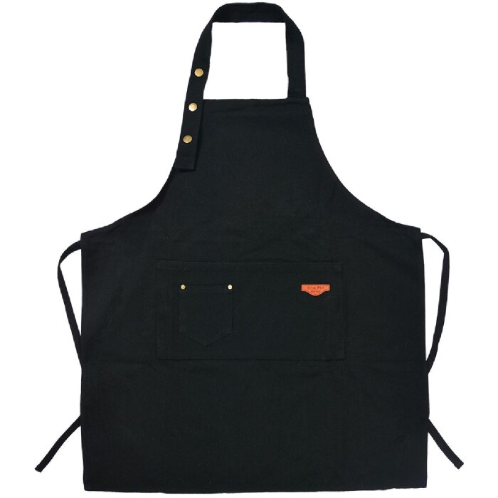 Clayre & Eef KT041.038 Grembiule Denim Nero 75x65 cm