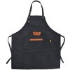 Clayre & Eef KT041.039BL Grembiule argento/nero 78x70 cm