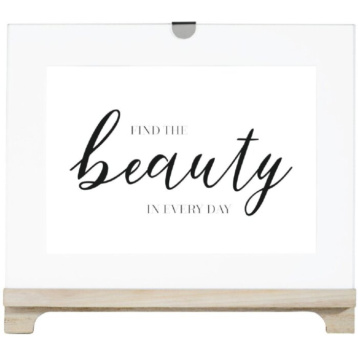 Hama cornice per ritratto Beauty 13 x 18 cm legno MDF vetro riflettente trasparente-bianco