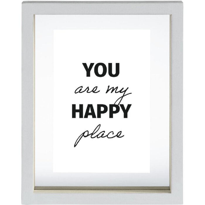 Hama Portrait Frame Happy 10x15 cm Legno MDF Bianco Formato verticale e orizzontale