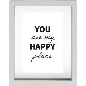 Hama Portrait Frame Happy 10x15 cm Legno MDF Bianco...