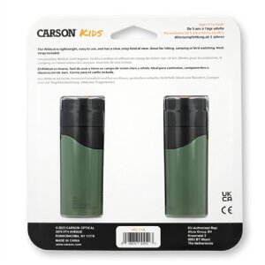 Binocolo Carson Wildcat 7x18 per bambini Senza messa a fuoco Leggero e robusto con cinghia di trasporto