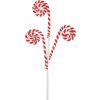Clayre & Eef 65849 Decorazione natalizia bastone di zucchero rosso bianco 17x1x66 cm
