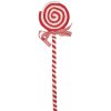 Clayre & Eef 65851 Decorazione natalizia Lecca Lecca Rosso Bianco 9x1x41 cm Plastica