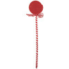 Clayre & Eef 65851 Decorazione natalizia Lecca Lecca Rosso Bianco 9x1x41 cm Plastica