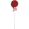 Clayre & Eef 65855 Lecca-lecca decorazione natalizia 10x1x42 cm Rosso Bianco Verde