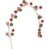 Clayre & Eef 65862 Decorazione Ghirlanda di Natale Rosso Verde 100x6x6 cm