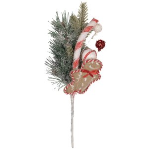 Clayre & Eef 65865 Decorazione Ramo Verde Rosso...