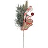 Clayre & Eef 65865 Decorazione Ramo Verde Rosso 10x8x30 cm Plastica