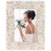 ZEP Cornice per ritratto rosa 15x20 cm Decorazione rosa in resina sintetica bianca