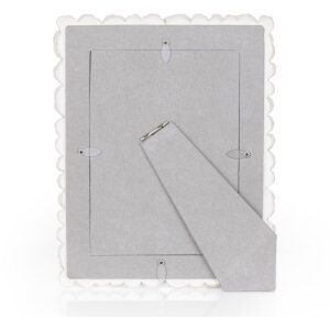 ZEP Cornice per ritratto Rose White 20x25 cm in resina sintetica con decorazione a rose