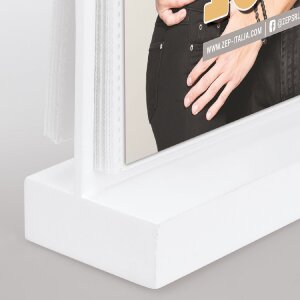 ZEP Cornice in legno Limerick Bianco 12 foto 10x15 cm con tasche