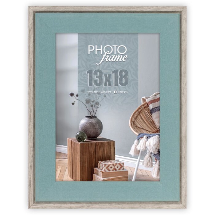 Portafoto in legno ZEP Bochum 10x15 cm colore B vetro trasparente