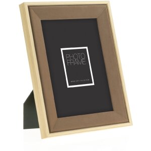 Portafoto in legno ZEP Bochum 15x20 cm colore A vetro trasparente aspetto legno naturale