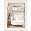 Telaio in legno ZEP sala 15x20 cm profilo blocco bianco vetro trasparente per appendere in piedi