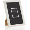 Telaio in legno ZEP sala 15x20 cm profilo blocco bianco vetro trasparente per appendere in piedi