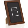 Telaio in legno ZEP sala 13x18 cm marrone vetro trasparente profilo 1,5 cm