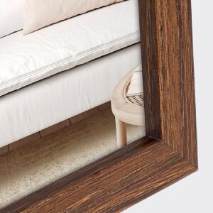 Telaio in legno ZEP sala 15x20 cm marrone vetro trasparente profilo blocco